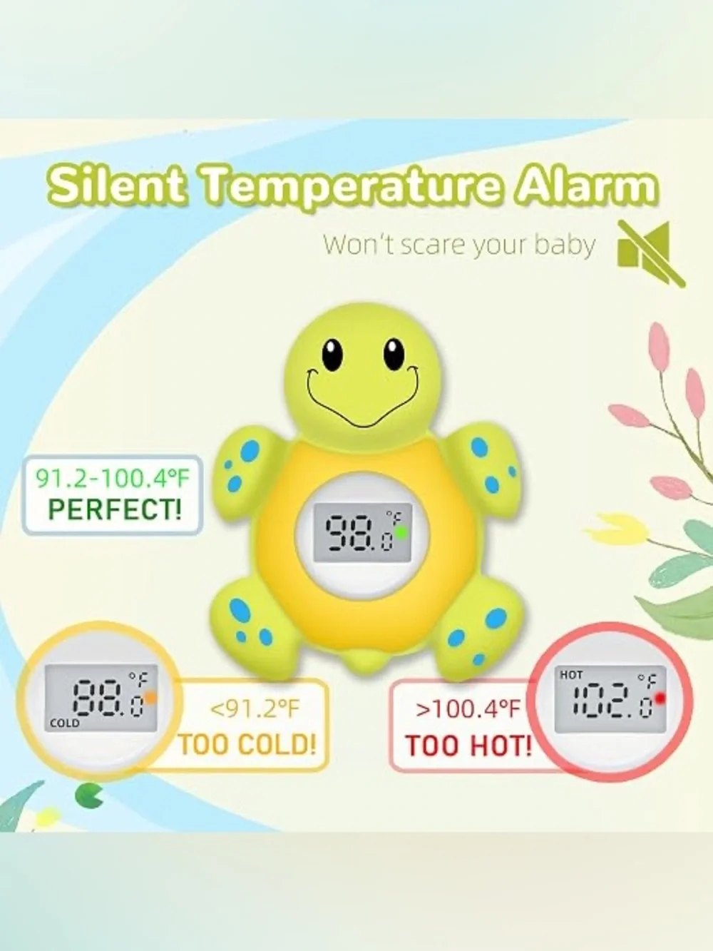 🆕 Baby Bath Thermometer Floating Toy, Baby Safety Tub Temperature